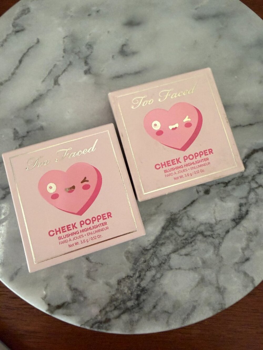 NIB Too Faced Cheek Popper Blushing Highlighter X2 Boxes